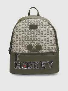 Women Leather Graphic Backpack
