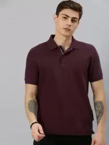 Men Solid Pure Cotton T-shirt
