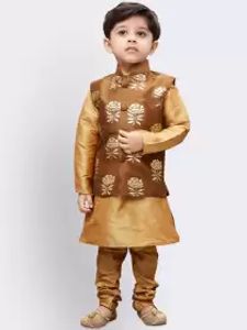 Boys Solid Kurta with Churidar