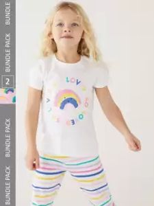 Girls Pack Of 2 Night suits